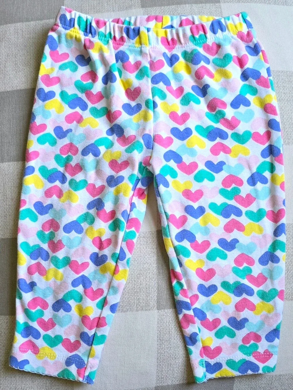 Multicolored Baby Girl Heart Leggings Carter's 9 Months